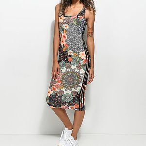 Adidas Jardim Midi Dress Size Medium